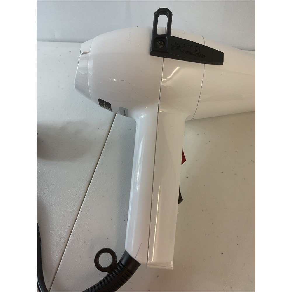 Elchim 2001 high pressure Professional Salon Hair Dryer WHITE Italy + Diffuser - Picture 7 of 10